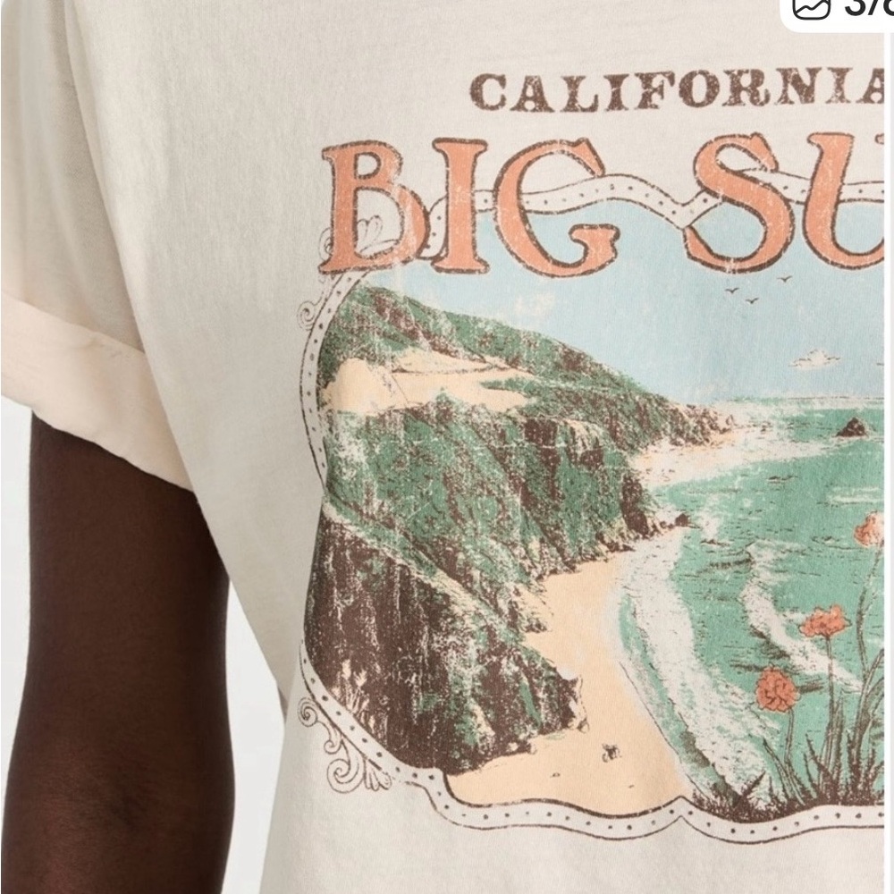 Girl Dangerous California Big Sur Graphic Tee Soft Cotton NWOT - Picture 4 of 6